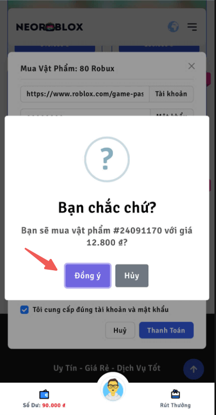 Hướng dẫn mua Robux 120H bằng Gamepass mà không cần gửi tài khoản mật khẩu